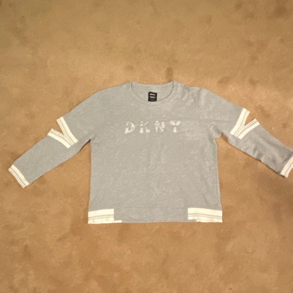 {DKNY} Sweatshirt with Elbow Cutouts